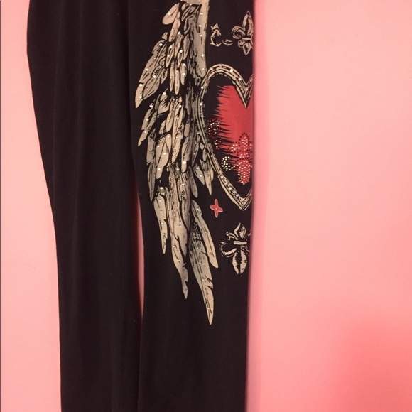 Vintage fold over flare leggings - Picture 3 of 4